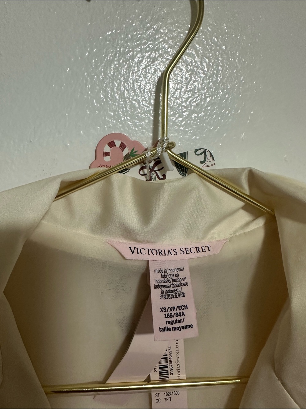 Victoria's Secret Cream Satin Blazer Jacket